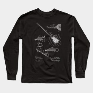 Mop Vintage Patent Drawing Long Sleeve T-Shirt